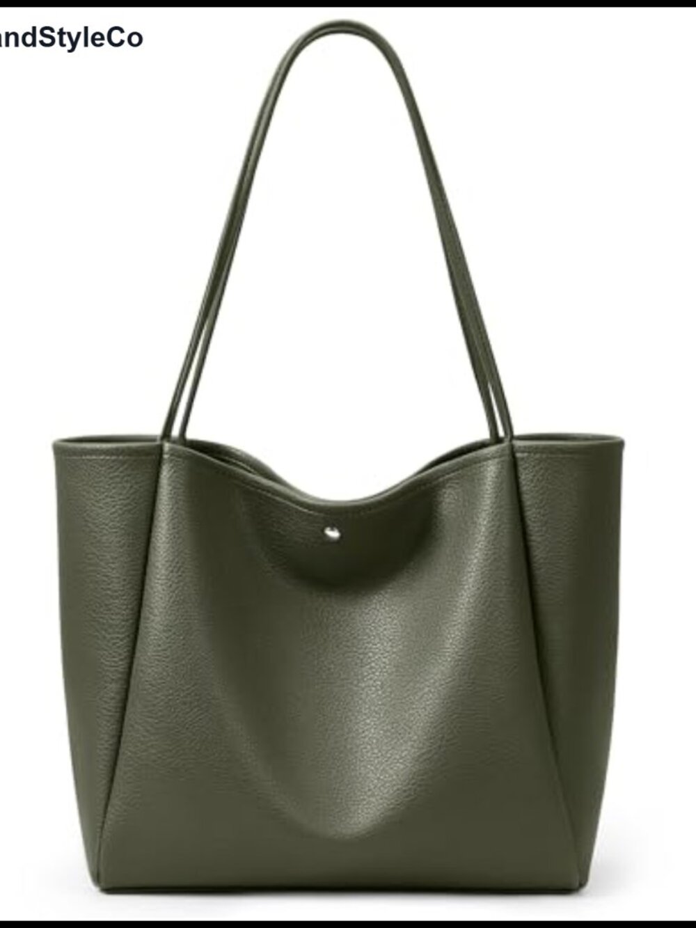 16L Vegan Leather Hobo Tote Bag Soft Carryall Shoulder Purse